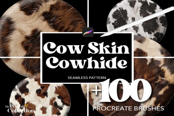 Download 100+ Procreate Skin Cow Cowhide Brushes - Cow Collection