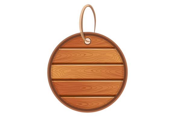 Download Round Label Realistic Wooden Planks. Emp - Wooden planks Collection