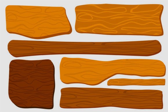 Download Irregular Wooden Planks Vector Set - Wooden planks Collection
