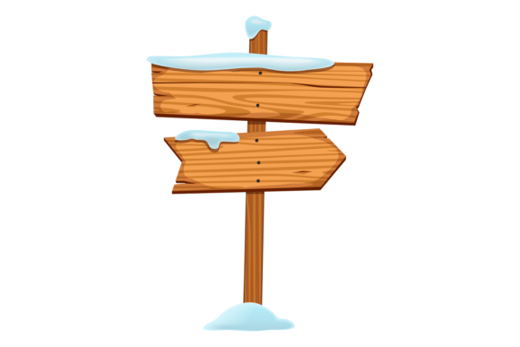 Download Frozen Signboard. Wooden Planks in Snow - Wooden planks Collection