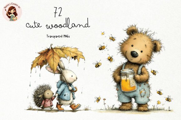 Download Cute Woodland Animals PNG Clipart - Woodland Collection