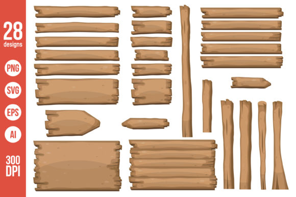 Download Wooden Planks Clipart, Cartoon Style - Wooden planks Collection