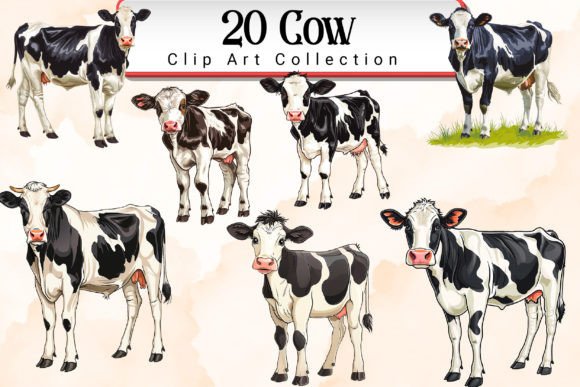 Download Cow Clipart Bundle - Cow Collection