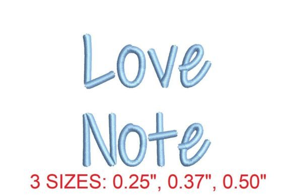 Download Love Note Embroidery Font - Premium Resources