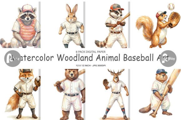 Download Woodland Animal Baseball - Woodland Collection