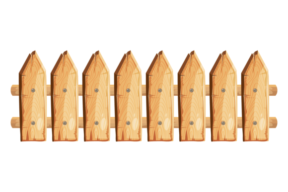 Download Wooden Planks Rural Fence. Cartoon Rusti - Wooden planks Collection