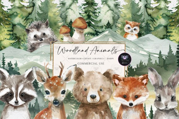 Download Woodland Animals Watercolor - Woodland Collection